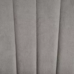 Beliani Fauteuils Chaise à Bascule En Velours Gris -Chaise Soldes Magasin chaise a bascule en velours gris 5