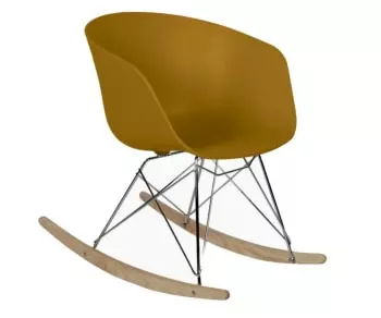 Meubles & Design Fauteuils Chaise à Bascule Scandinave Design Blanc 6 Meubles & Design Fauteuils Chaise à Bascule Scandinave Design Blanc – Image 6