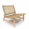 Bazar Bizar Fauteuils Chaise En Bois De Teck Et Algues Naturelles 1 Place