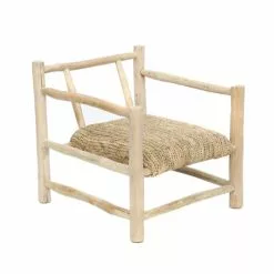 Bazar Bizar Fauteuils Chaise En Raphia Naturel 1 Place -Chaise Soldes Magasin chaise en raphia naturel 1 place 4