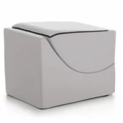 Talamo Italia Poufs Chaise Longue En éco-cuir Blanc 10 Talamo Italia Poufs Chaise Longue En éco-cuir Blanc -Chaise Soldes Magasin chaise longue en eco cuir blanc 4