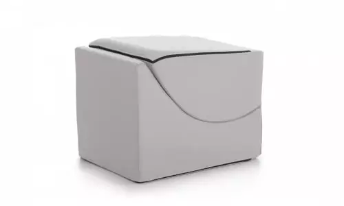 Talamo Italia Poufs Chaise Longue En éco-cuir Blanc 5 Talamo Italia Poufs Chaise Longue En éco-cuir Blanc – Image 5