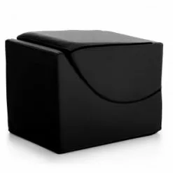 Talamo Italia Poufs Chaise Longue En éco-cuir Noir -Chaise Soldes Magasin chaise longue en eco cuir noir 4