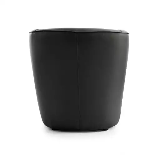 Talamo Italia Fauteuils Chaise Longue En éco-cuir Noir 4 Talamo Italia Fauteuils Chaise Longue En éco-cuir Noir – Image 4