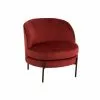 LANADECO Fauteuils Chaise Lounge Ronde Métal Et Textile