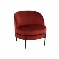 LANADECO Fauteuils Chaise Lounge Ronde Métal Et Textile