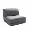 Drawer Fauteuils Chauffeuse Convertible 1 Place En Tissu Gris Nuage