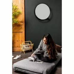 Drawer Fauteuils Chauffeuse Convertible 1 Place En Tissu Gris Nuage -Chaise Soldes Magasin chauffeuse convertible 1 place en tissu gris nuage 4