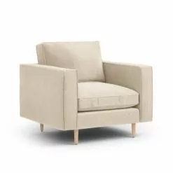 CXL By Christian Lacroix Fauteuils Fauteuil 1 Place En Tissu Structuré Beige Clair