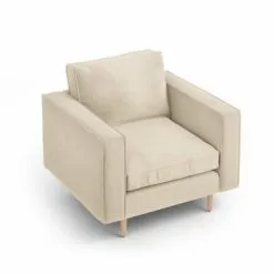 CXL By Christian Lacroix Fauteuils Fauteuil 1 Place En Tissu Structuré Beige Clair -Chaise Soldes Magasin fauteuil 1 place en tissu structure beige clair 4