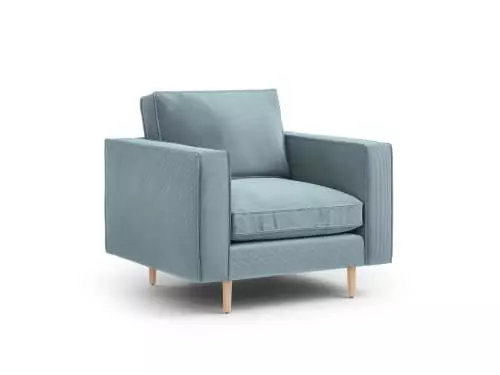 CXL By Christian Lacroix Fauteuils Fauteuil 1 Place En Tissu Structuré Bleu Clair 1 CXL By Christian Lacroix Fauteuils Fauteuil 1 Place En Tissu Structuré Bleu Clair