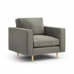 CXL By Christian Lacroix Fauteuils Fauteuil 1 Place En Tissu Structuré Gris Clair