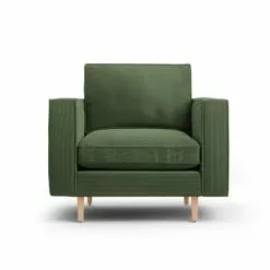 CXL By Christian Lacroix Fauteuils Fauteuil 1 Place En Tissu Structuré Vert -Chaise Soldes Magasin fauteuil 1 place en tissu structure vert 5