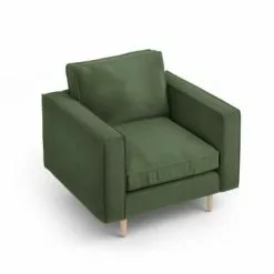 CXL By Christian Lacroix Fauteuils Fauteuil 1 Place En Tissu Structuré Vert -Chaise Soldes Magasin fauteuil 1 place en tissu structure vert 6