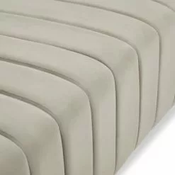 Micadoni Home Fauteuils Fauteuil 1 Place En Velours Beige -Chaise Soldes Magasin fauteuil 1 place en velours beige 3