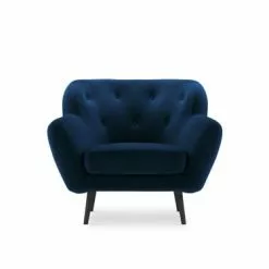 Micadoni Home Fauteuils Fauteuil 1 Place En Velours Bleu Roi 10 Micadoni Home Fauteuils Fauteuil 1 Place En Velours Bleu Roi -Chaise Soldes Magasin fauteuil 1 place en velours bleu roi 4