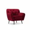 Micadoni Home Fauteuils Fauteuil 1 Place En Velours Rouge
