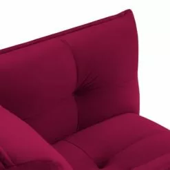 Micadoni Home Fauteuils Fauteuil 1 Place En Velours Rouge -Chaise Soldes Magasin fauteuil 1 place en velours rouge 8