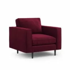 CXL By Christian Lacroix Fauteuils Fauteuil 1 Place En Velours Lavande -Chaise Soldes Magasin fauteuil 1 place en velours rouge fonce