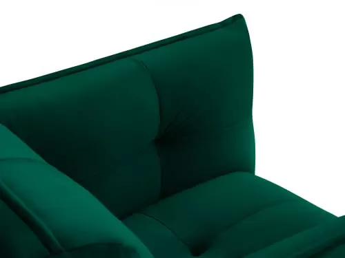 Micadoni Home Fauteuils Fauteuil 1 Place En Velours Vert Bouteille 4 Micadoni Home Fauteuils Fauteuil 1 Place En Velours Vert Bouteille – Image 4