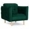 Micadoni Home Fauteuils Fauteuil 1 Place En Velours Vert Bouteille