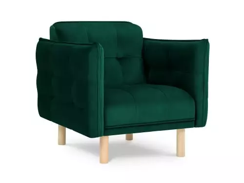 Micadoni Home Fauteuils Fauteuil 1 Place En Velours Vert Bouteille 1 Micadoni Home Fauteuils Fauteuil 1 Place En Velours Vert Bouteille