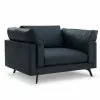 CXL By Christian Lacroix Fauteuils Fauteuil 1 Place XL En Cuir Cuir Bleu