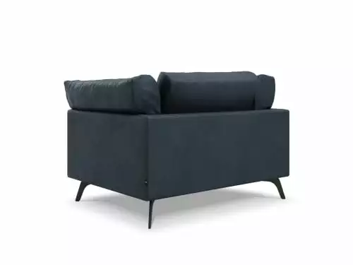 CXL By Christian Lacroix Fauteuils Fauteuil 1 Place XL En Cuir Cuir Bleu 5 CXL By Christian Lacroix Fauteuils Fauteuil 1 Place XL En Cuir Cuir Bleu – Image 5