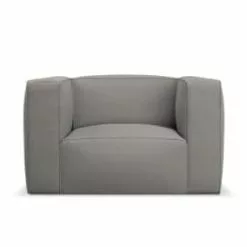 CXL By Christian Lacroix Fauteuils Fauteuil 1 Place XL En Tissu Structuré Beige -Chaise Soldes Magasin fauteuil 1 place xl en tissu structure gris