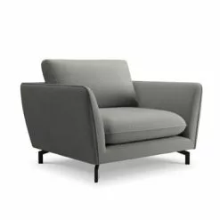 CXL By Christian Lacroix Fauteuils Fauteuil 1 Place XL En Velours Gris Clair