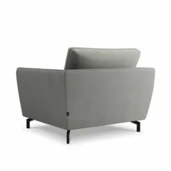 CXL By Christian Lacroix Fauteuils Fauteuil 1 Place XL En Velours Gris Clair -Chaise Soldes Magasin fauteuil 1 place xl en velours gris clair 4