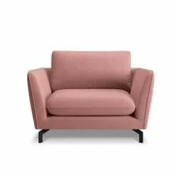 CXL By Christian Lacroix Fauteuils Fauteuil 1 Place XL En Velours Rose -Chaise Soldes Magasin fauteuil 1 place xl en velours rose 3