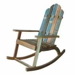 Maisons Du Monde Fauteuils Fauteuil à Bascule En Bois Recyclé