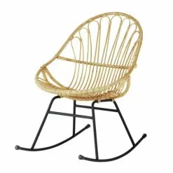 Maisons Du Monde Assises Fauteuil à Bascule En Rotin