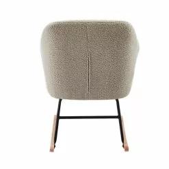 Baita Fauteuils Fauteuil à Bascule En Tissu 1 Place Beige -Chaise Soldes Magasin fauteuil a bascule en tissu 1 place beige 4