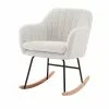 Baita Fauteuils Fauteuil à Bascule En Tissu 1 Place Blanc