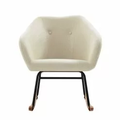 Baita Fauteuils Fauteuil à Bascule En Tissu 1 Place Crème 8 Baita Fauteuils Fauteuil à Bascule En Tissu 1 Place Crème -Chaise Soldes Magasin fauteuil a bascule en tissu 1 place creme 2