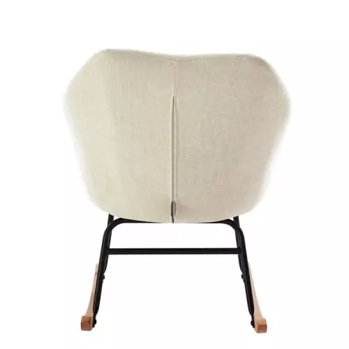 Baita Fauteuils Fauteuil à Bascule En Tissu 1 Place Crème 5 Baita Fauteuils Fauteuil à Bascule En Tissu 1 Place Crème – Image 5