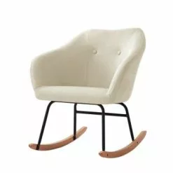 Baita Fauteuils Fauteuil à Bascule En Tissu 1 Place Crème 11 Baita Fauteuils Fauteuil à Bascule En Tissu 1 Place Crème -Chaise Soldes Magasin fauteuil a bascule en tissu 1 place creme 5