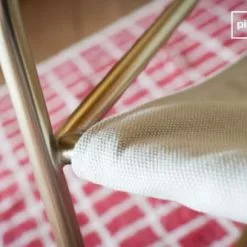 PIB Fauteuils Fauteuil à Bascule En Tissu Blanc -Chaise Soldes Magasin fauteuil a bascule en tissu blanc 3