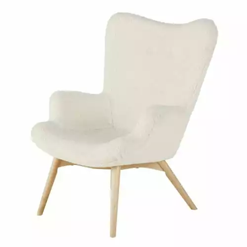 Maisons Du Monde Fauteuils Fauteuil à Bouclettes Blanches 1 Maisons Du Monde Fauteuils Fauteuil à Bouclettes Blanches