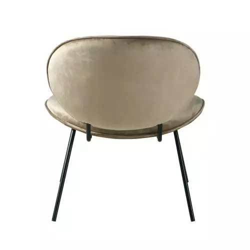 Maisons Du Monde Fauteuils Fauteuil Bas En Velours Beige Capuccino 3 Maisons Du Monde Fauteuils Fauteuil Bas En Velours Beige Capuccino – Image 3