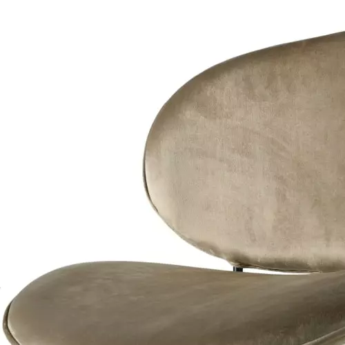 Maisons Du Monde Fauteuils Fauteuil Bas En Velours Beige Capuccino 4 Maisons Du Monde Fauteuils Fauteuil Bas En Velours Beige Capuccino – Image 4