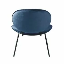 Maisons Du Monde Fauteuils Fauteuil Bas En Velours Bleu -Chaise Soldes Magasin fauteuil bas en velours bleu 1000 8 8 209805 3