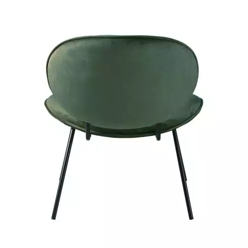 Maisons Du Monde Fauteuils Fauteuil Bas En Velours Vert 3 Maisons Du Monde Fauteuils Fauteuil Bas En Velours Vert – Image 3