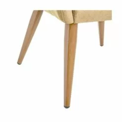 Wadiga Fauteuils Fauteuil Beige Et Pieds Métal Couleur Bois - 60x58x77cm -Chaise Soldes Magasin fauteuil beige et pieds metal couleur bois 60x58x77cm 5