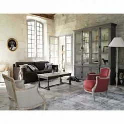 Maisons Du Monde Fauteuils Fauteuil Bergère En Lin Pieds En Manguier Blanchi -Chaise Soldes Magasin fauteuil bergere en lin pieds en manguier blanchi 1000 10 33 130536 5