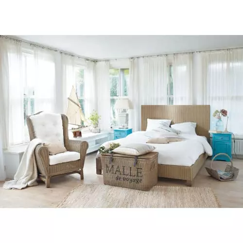 Maisons Du Monde Fauteuils Fauteuil Bergère En Rotin Et Coussins Ivoire 2 Maisons Du Monde Fauteuils Fauteuil Bergère En Rotin Et Coussins Ivoire – Image 2