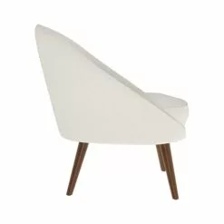 Rendez Vous Déco Fauteuils Fauteuil Blanc Effet Laine Bouclette -Chaise Soldes Magasin fauteuil blanc effet laine bouclette 11