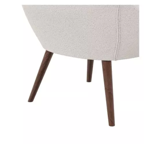 Rendez Vous Déco Fauteuils Fauteuil Blanc Effet Laine Bouclette 5 Rendez Vous Déco Fauteuils Fauteuil Blanc Effet Laine Bouclette – Image 5